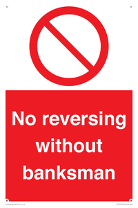 No reversing without banksman
